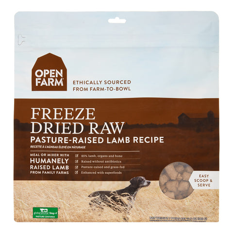 Open Farm Dog Freeze Dried Raw Pasture Raised Lamb 13.5 oz