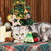 HugSmart Pet - Holiday Feline  | Xmas Tree - Cat Toy