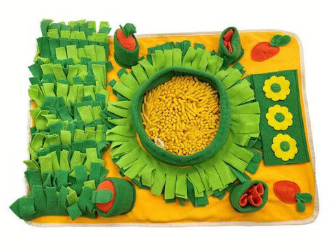 Yellow Snuffle Mat Course
