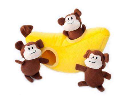 ZippyPaws Zippy Burrow Monkey n’ Banana