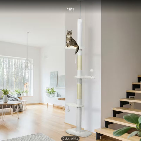 Tall cloud cat tower