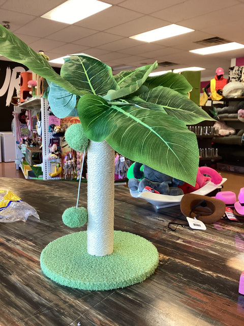 Cat palm tree scratcher