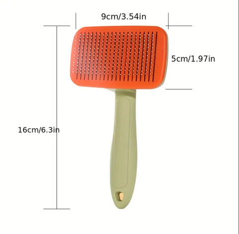 Grooming brush for cats and dogs