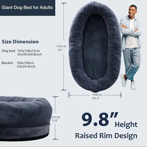 Human size dog bed