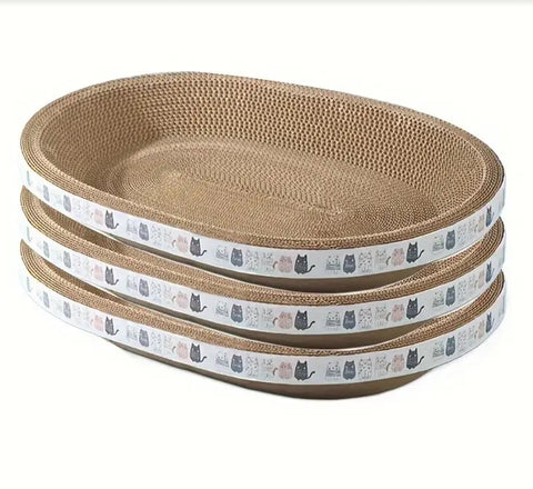 Oval Bowl Scratching Pad