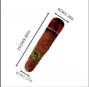 Cigar Squeaky Plush Toy