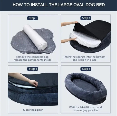 Human size dog bed