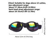 Doggles - Adjustable Pet Sunglasses - Foldable, Windproof, Sunscreen Goggles for Dogs