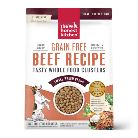 HK Dog GF Whole Food Clusters Small Breed Beef 4 lb