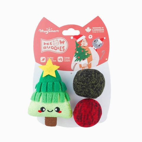 HugSmart Pet - Holiday Feline  | Xmas Tree - Cat Toy