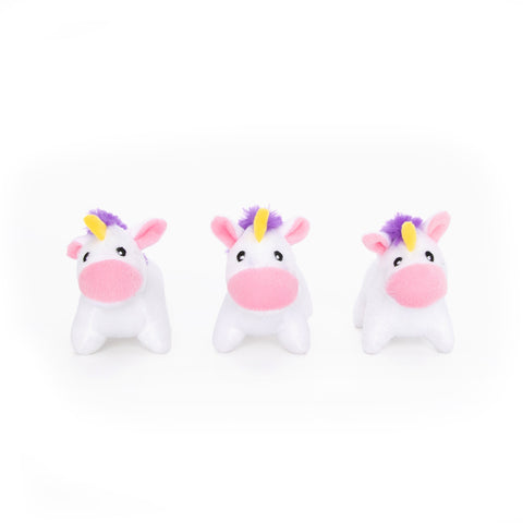 3 Pack Miniz Unicorns by Zippy Paws