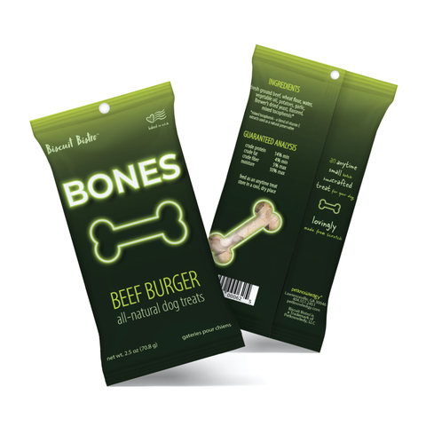 Snack Pack - Bones - Beef Burger - 2.5 oz