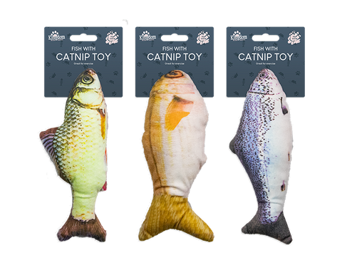 Fish With Catnip Toy