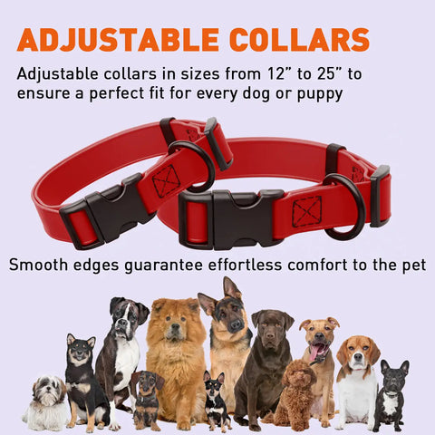 Dogline Biothane Reflective Dog Collar with Quick Release