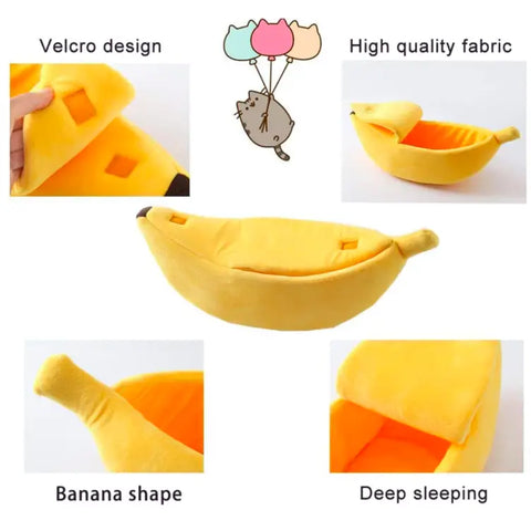 Banana Shape Pet Bed House