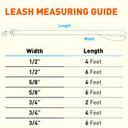 Biothane Waterproof Leash 6 feet - 1/2”