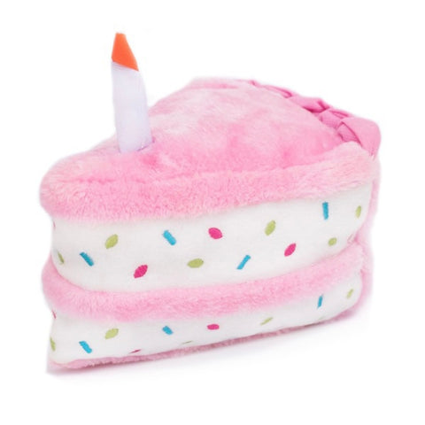ZippyPaws NomNomz Birthday Cake Squeaky Plush Toy