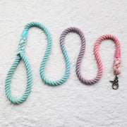 The Pet Store Rope Leash Pink & Grey Whispers Rope Leash