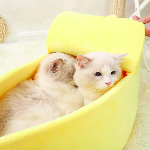 Pet Beds Banana Cat Beds Banana Shape Pet Bed House – The Pet