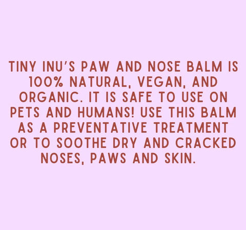 Tiny Inu Paw & Nose Balm